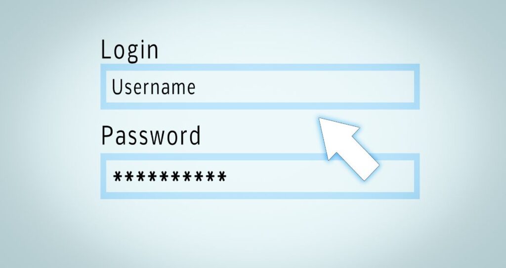 Identifiant, mot de passe.